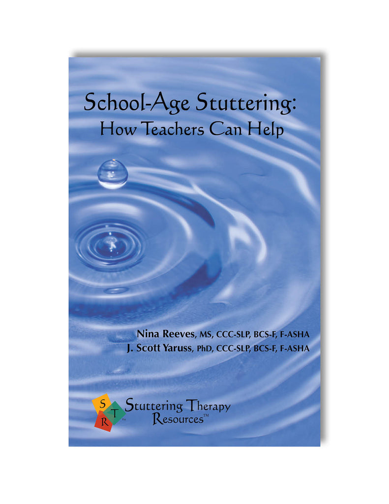 Stuttering Therapy Resources School-Age Teacher Front Cover
