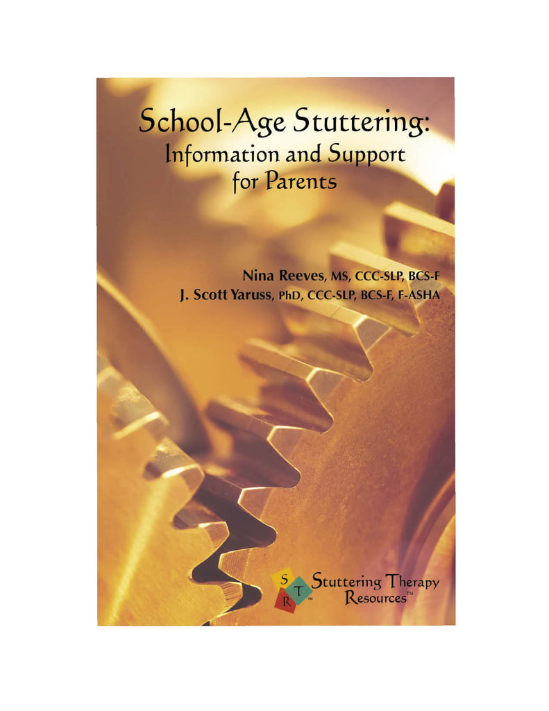 Stuttering Therapy Resources School-Age Parent Front Cover