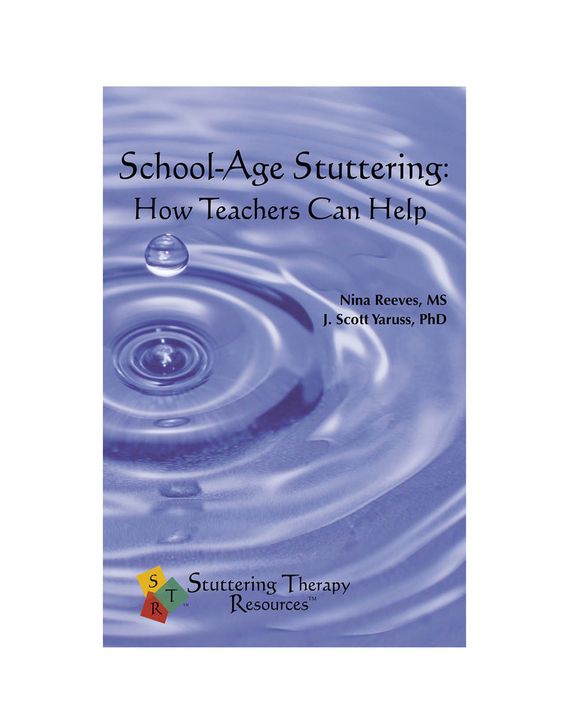 Stuttering Therapy Resources School-Age Teacher Front Cover