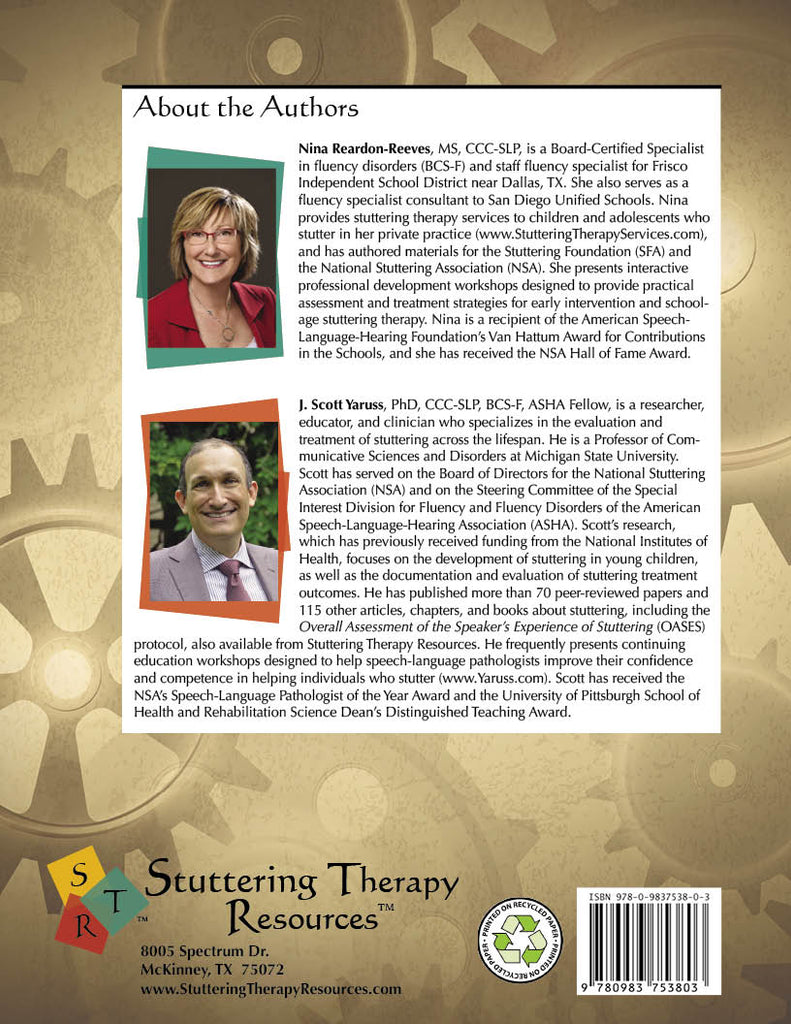 Stuttering Therapy Resources School-Age Practical Guide Back Cover